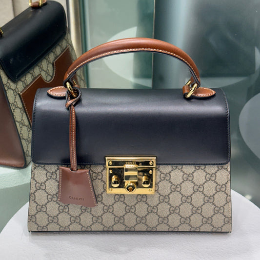 GUCCI GG Supreme Top Handle Bag