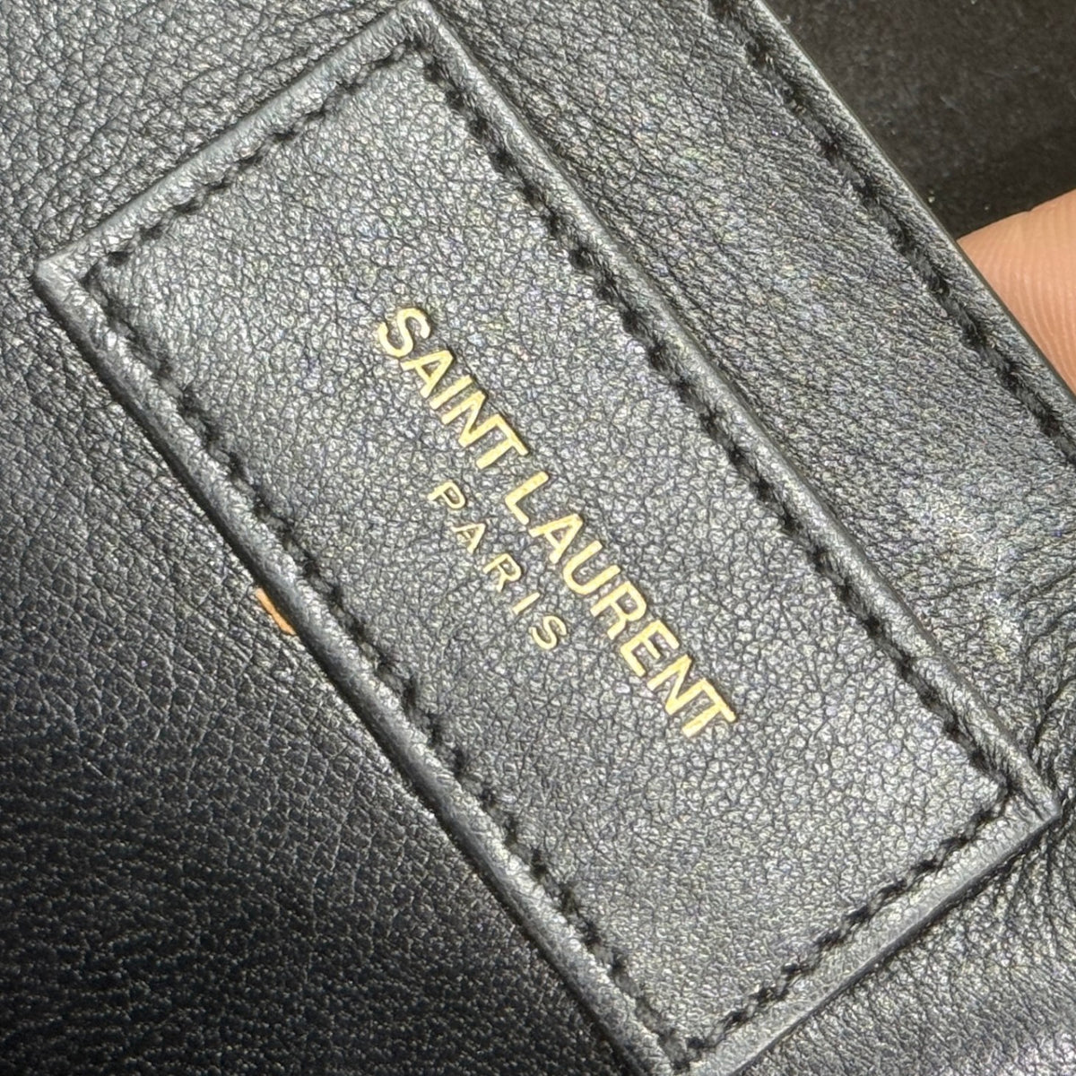 SAINT LAURENT Gold Clutch