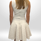 ALAÏA Creme Patterned Mini Dress