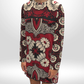 VALENTINO Silk Chiffon Patterned Dress Size 44