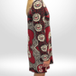 VALENTINO Silk Chiffon Patterned Dress Size 44