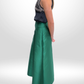 ALBERTA FERRETTI Emerald Green Silk Skirt Sz 38