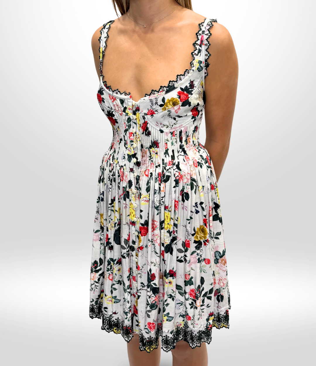 PACO RABANNE Floral Sun Dress Sz 42