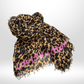 LOUIS VUITTON Cashmere Silk Leopard Print Scarf 