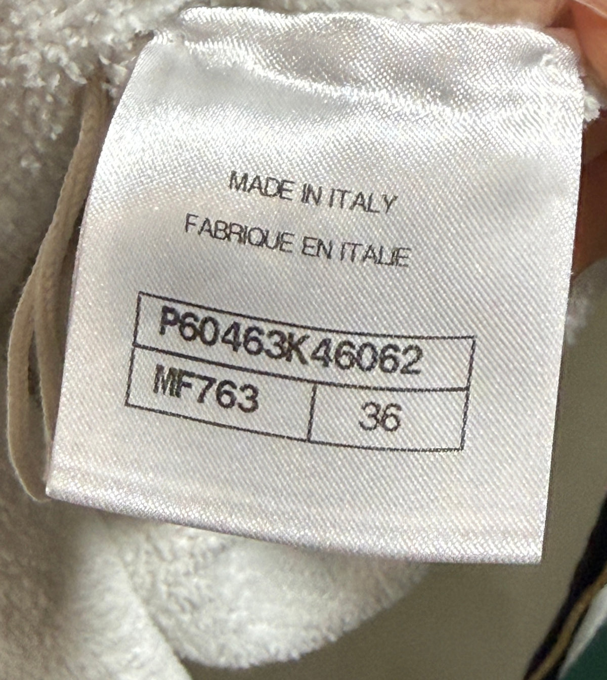 CHANEL White Gold Detail Terry Dress Sz 36