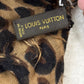 LOUIS VUITTON Cashmere Silk Leopard Print Scarf 