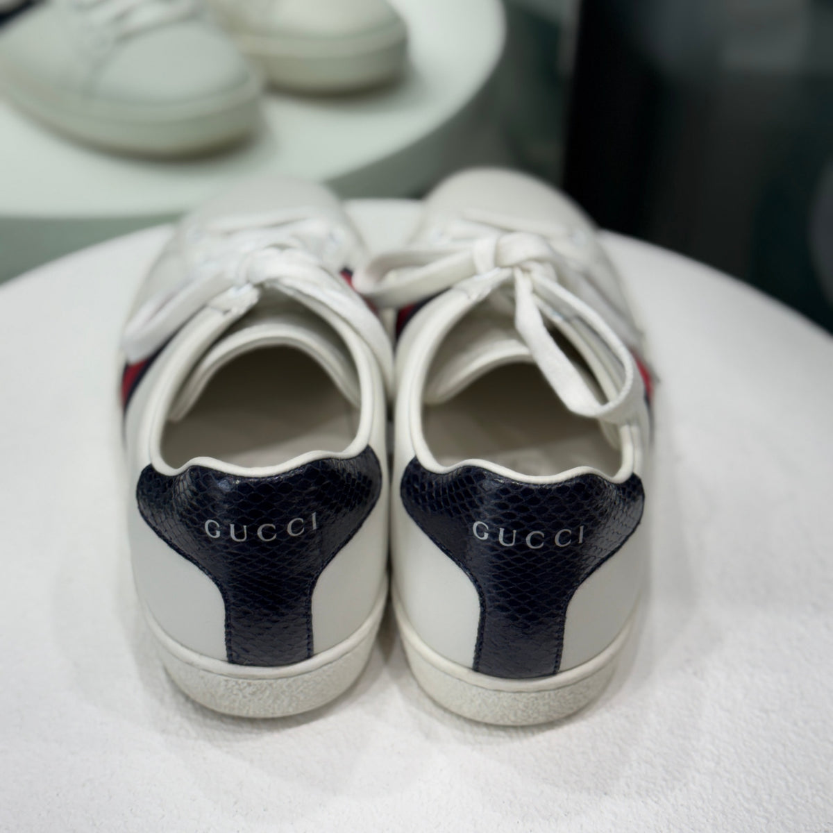 GUCCI Red Stripe Sneakers Sz 38