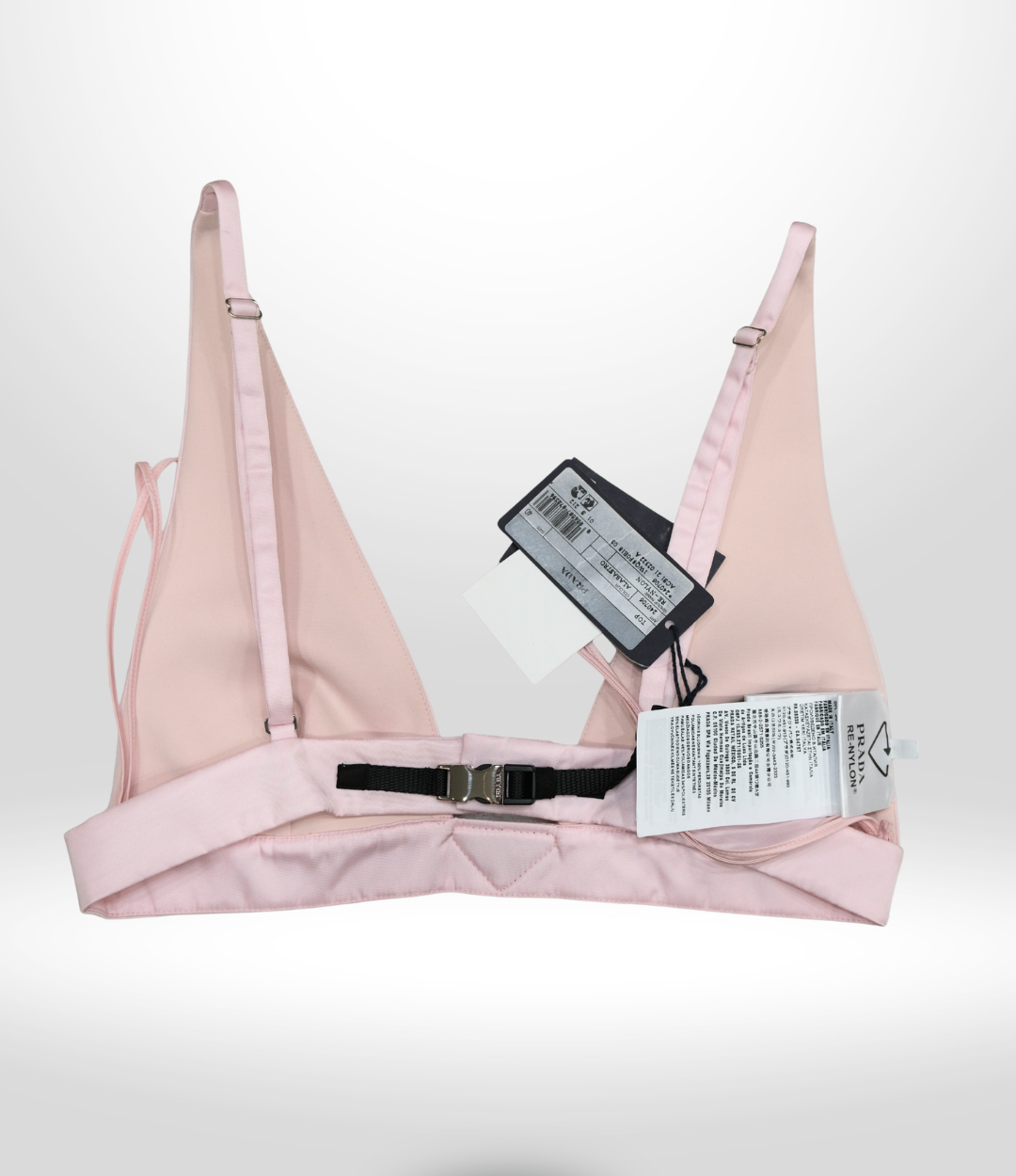 PRADA Pink Re-Nylon Bralette & Shorts Set Sz XS