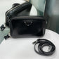 PRADA Spazzolato Brique Crossbody Black