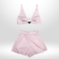 PRADA Pink Re-Nylon Bralette & Shorts Set Sz XS