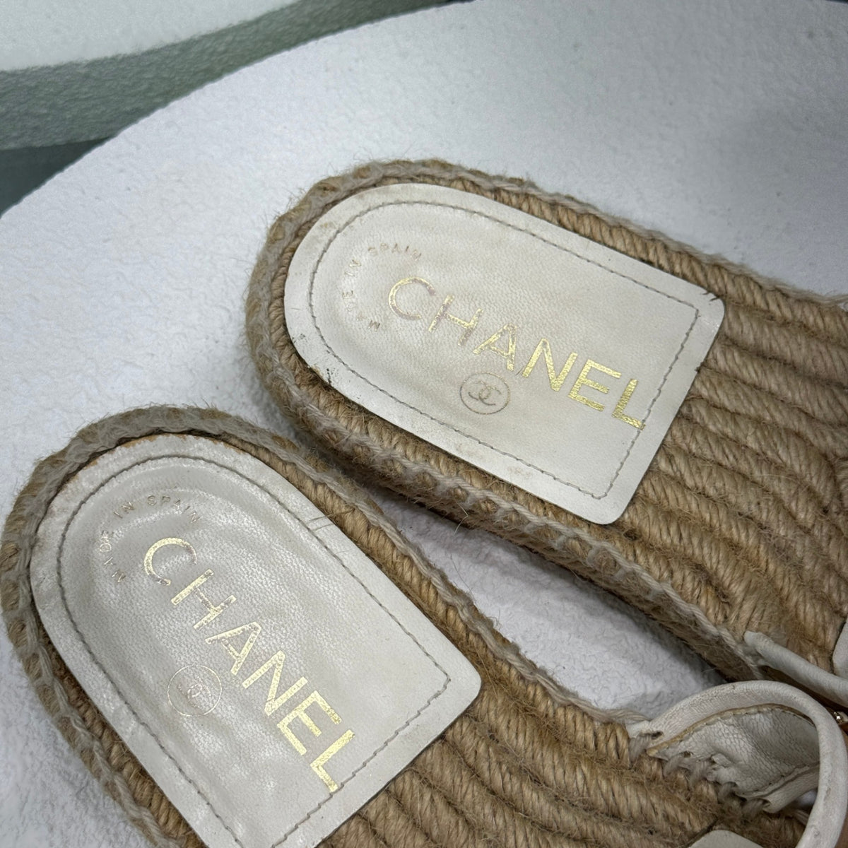 CHANEL Chain Flats Sz 36