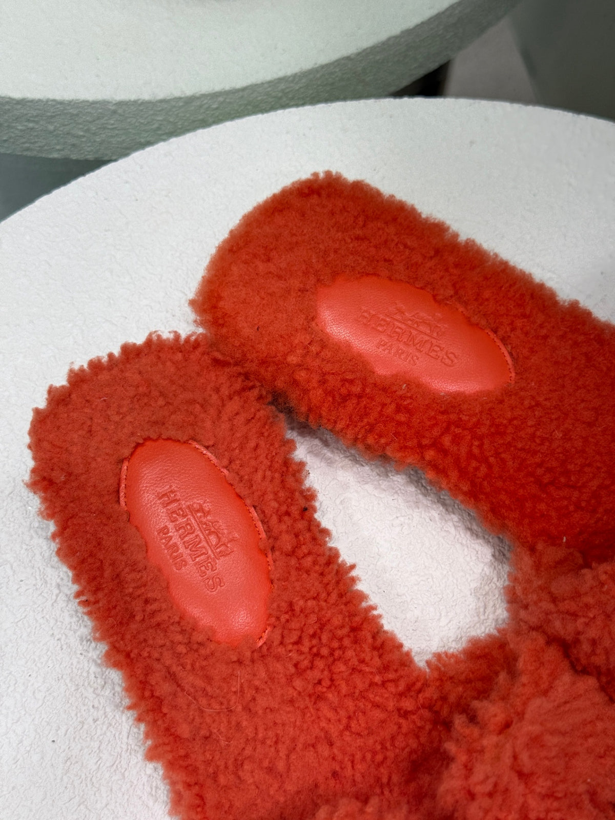 HERMES Fluffy Oran Sandals Sz 36