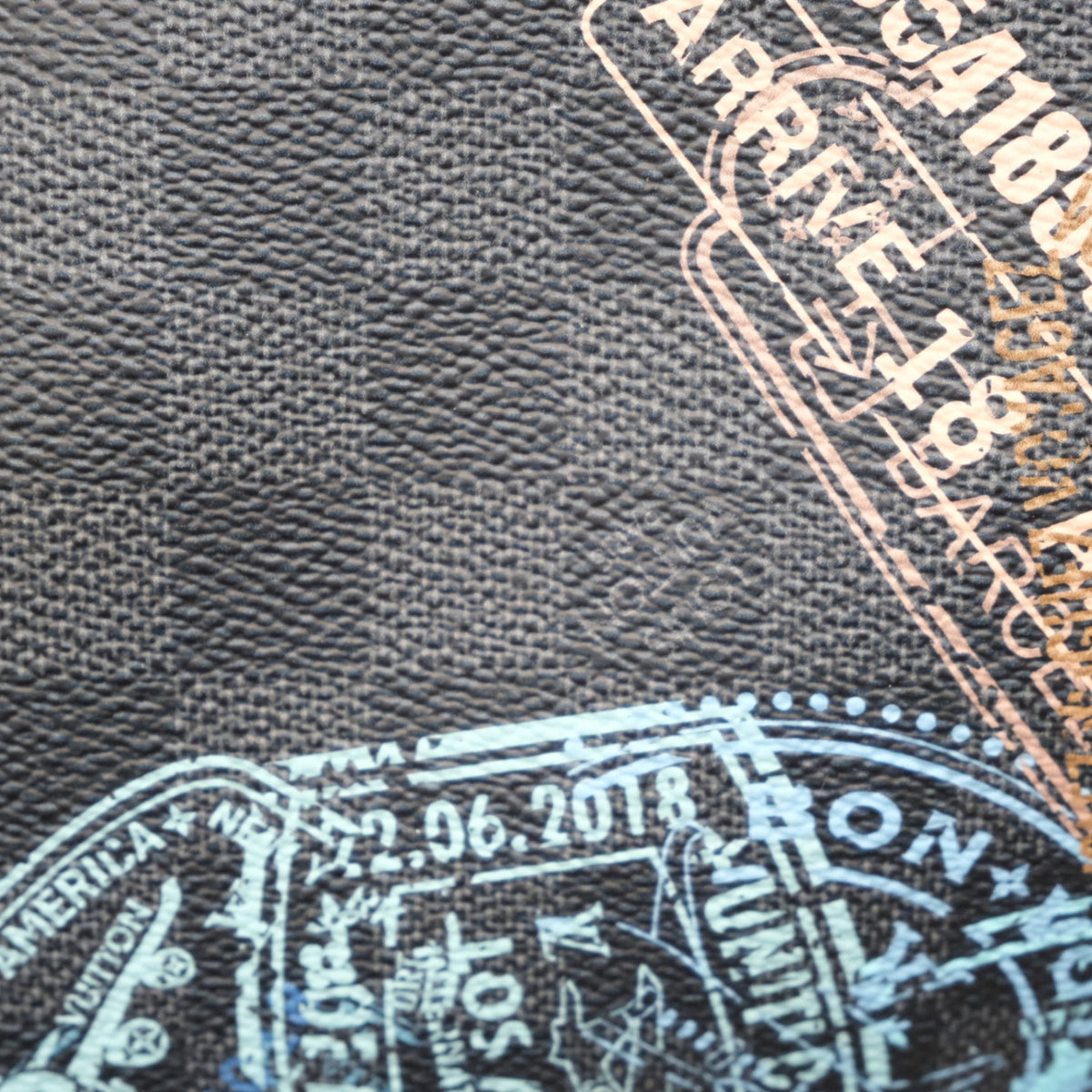 LOUIS VUITTON Keepall Bandouliere 50 Damier Graphite Stamps Animals Weekend Bag