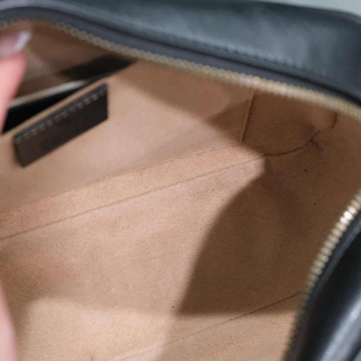 GUCCI GG Marmont Small Camera Crossbody Bag - Black
