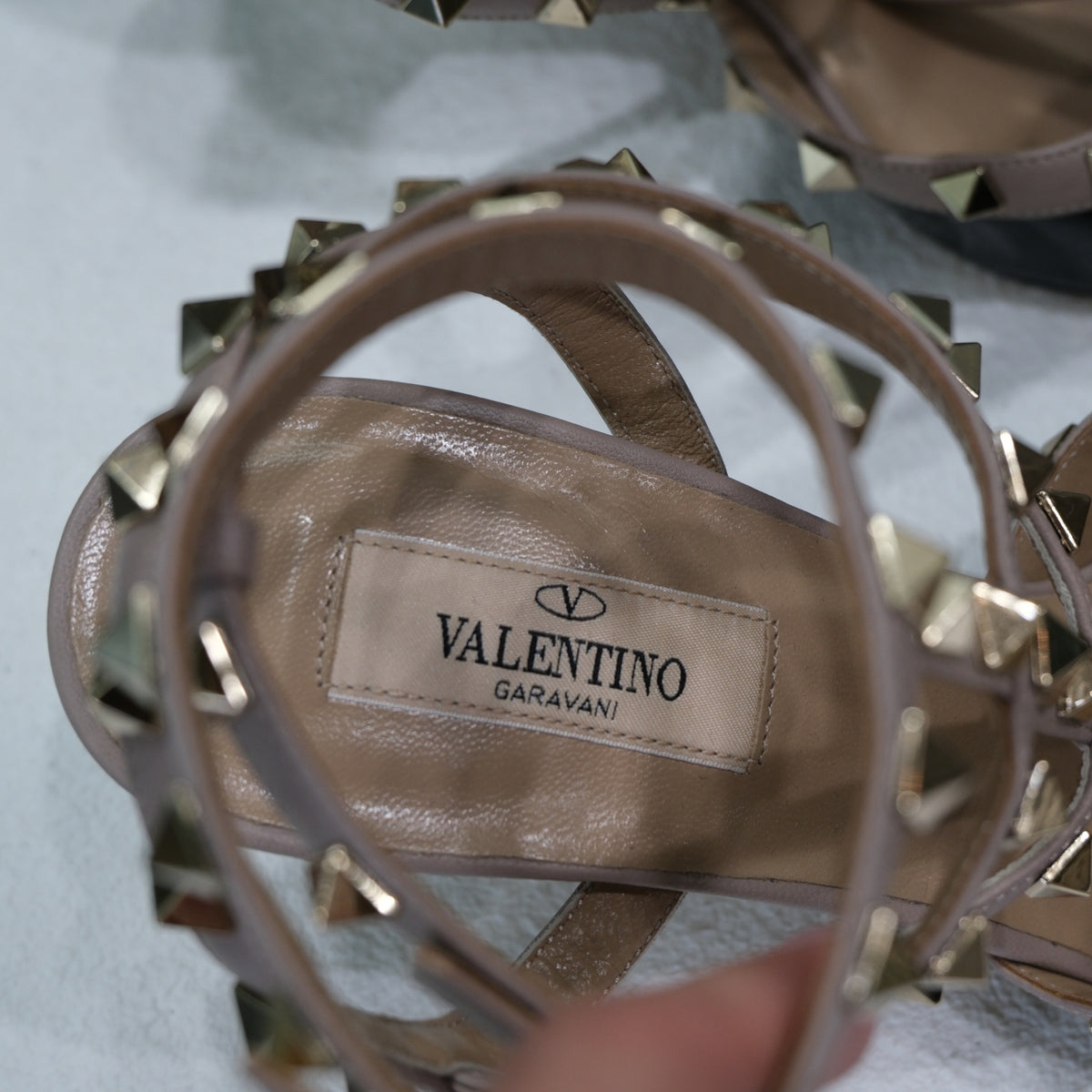 VALENTINO Rockstud Cage Heels Sz 38