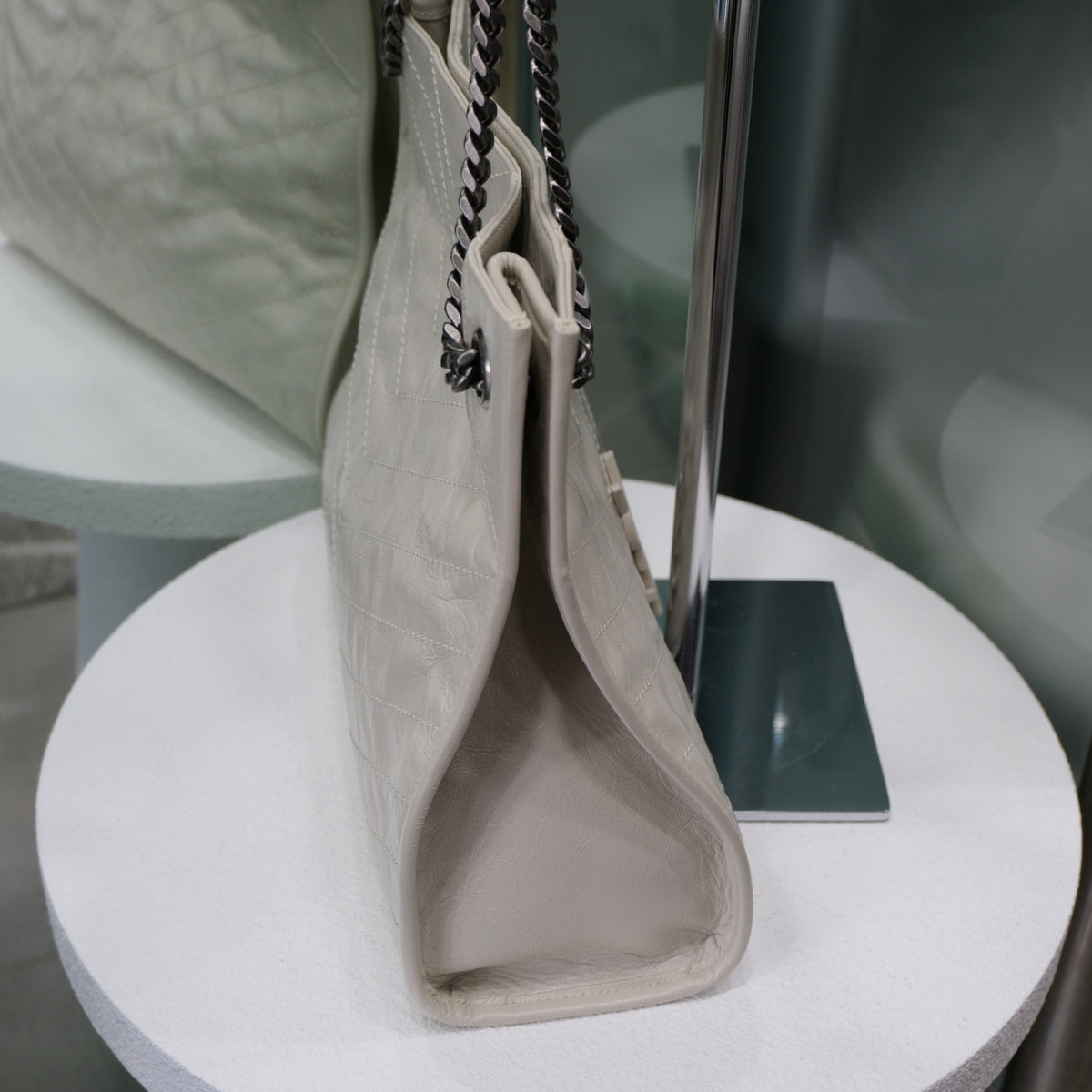 SAINT LAURENT Niki Shopping Tote -Ivory