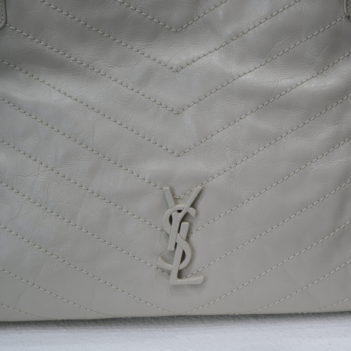 SAINT LAURENT Niki Shopping Tote -Ivory