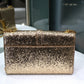 SAINT LAURENT Metallic Gold Glitter Crossbody