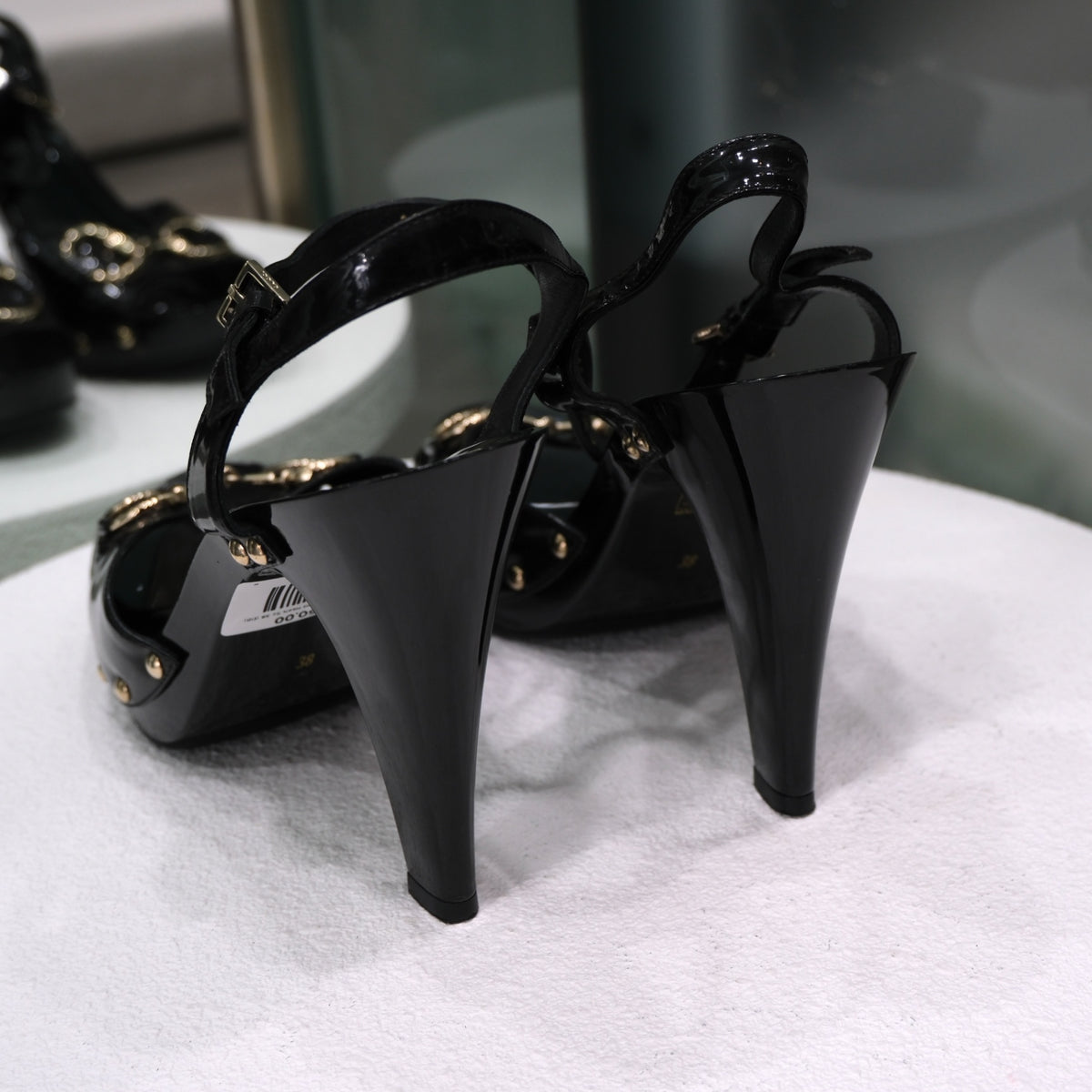 GUCCI Horse-bit Patent Heels Sz 38 (DB)