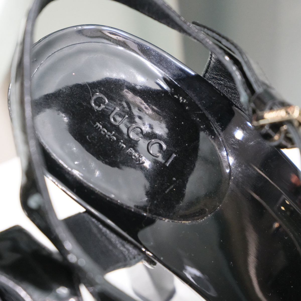 GUCCI Horse-bit Patent Heels Sz 38 (DB)