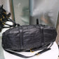PRADA Black Nappa Guafre Leather Tote