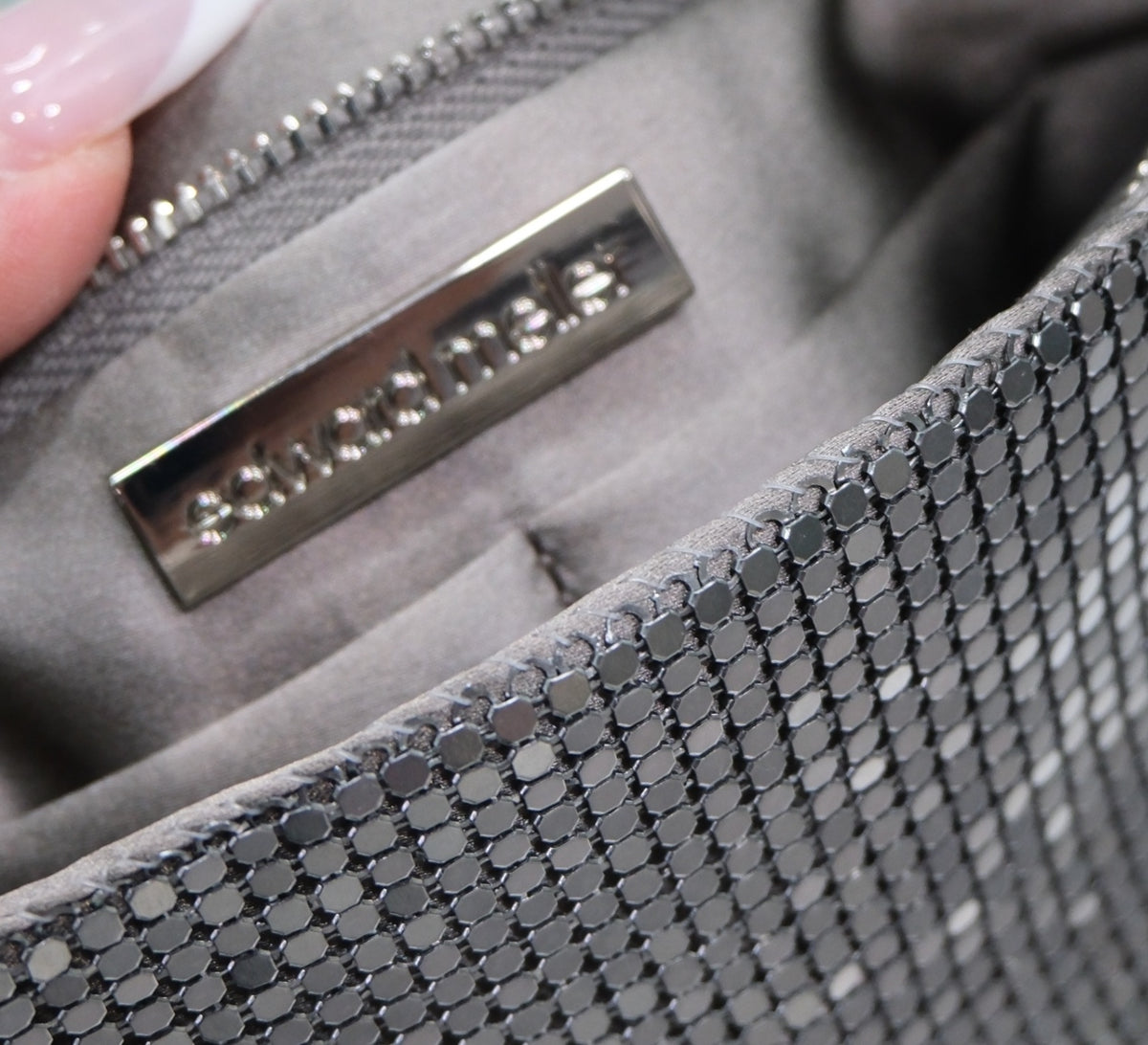EDWARD MELLER Glomesh Silver Clutch