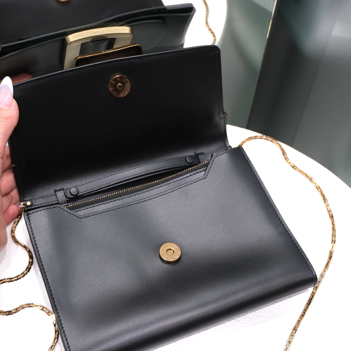 BOYY Small Buckle Clutch Black