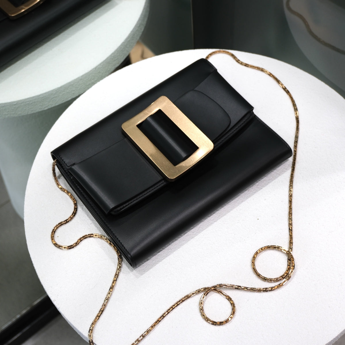 BOYY Small Buckle Clutch Black