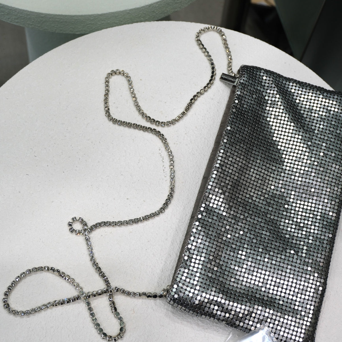 EDWARD MELLER Glomesh Silver Clutch