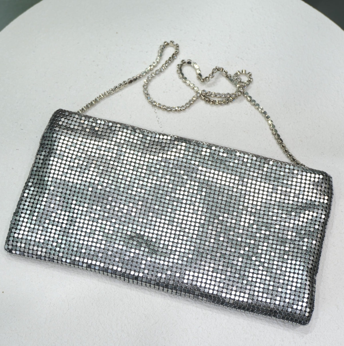 EDWARD MELLER Glomesh Silver Clutch