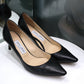 JIMMY CHOO Black Mules Sz 38.5