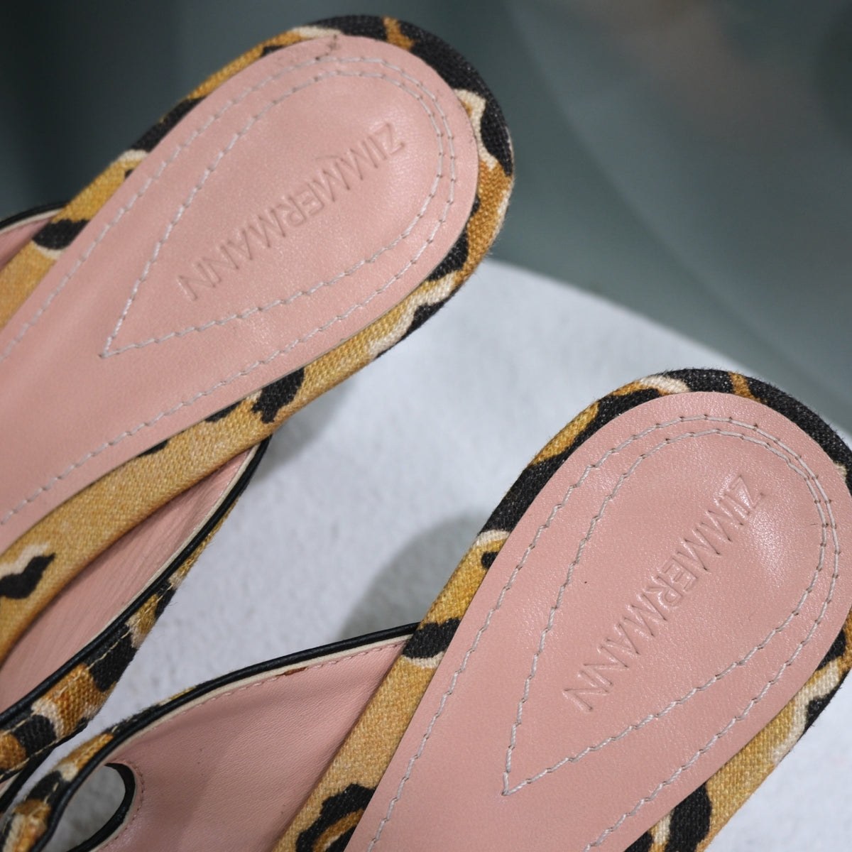 ZIMMERMANN Tiger Print Kitten Heels Sz 38