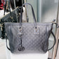 GUCCI Guccissima Leather Interlocking GG Charm Tote