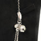 DIOR Silver Acorn Bead Chain Necklace