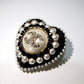 CHANEL CC Heart Brooch