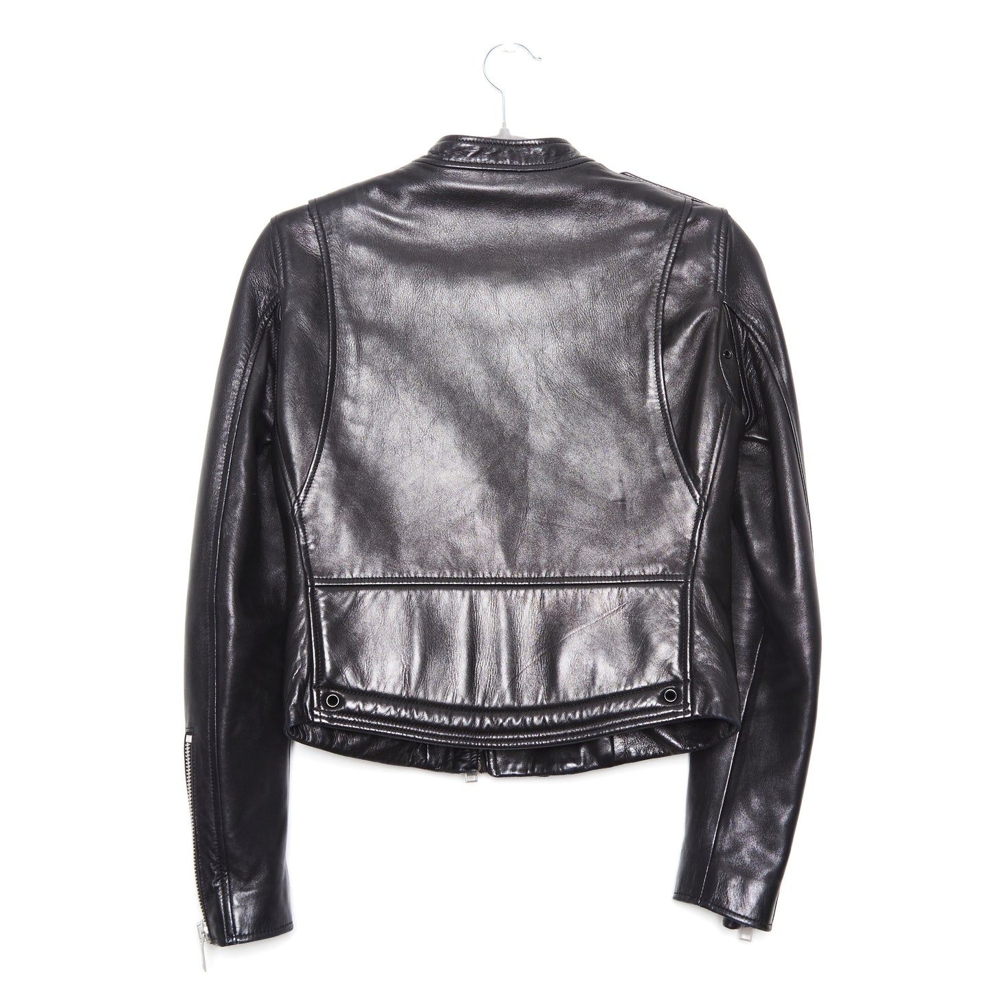 SAINT LAURENT Leather Black Biker Jacket