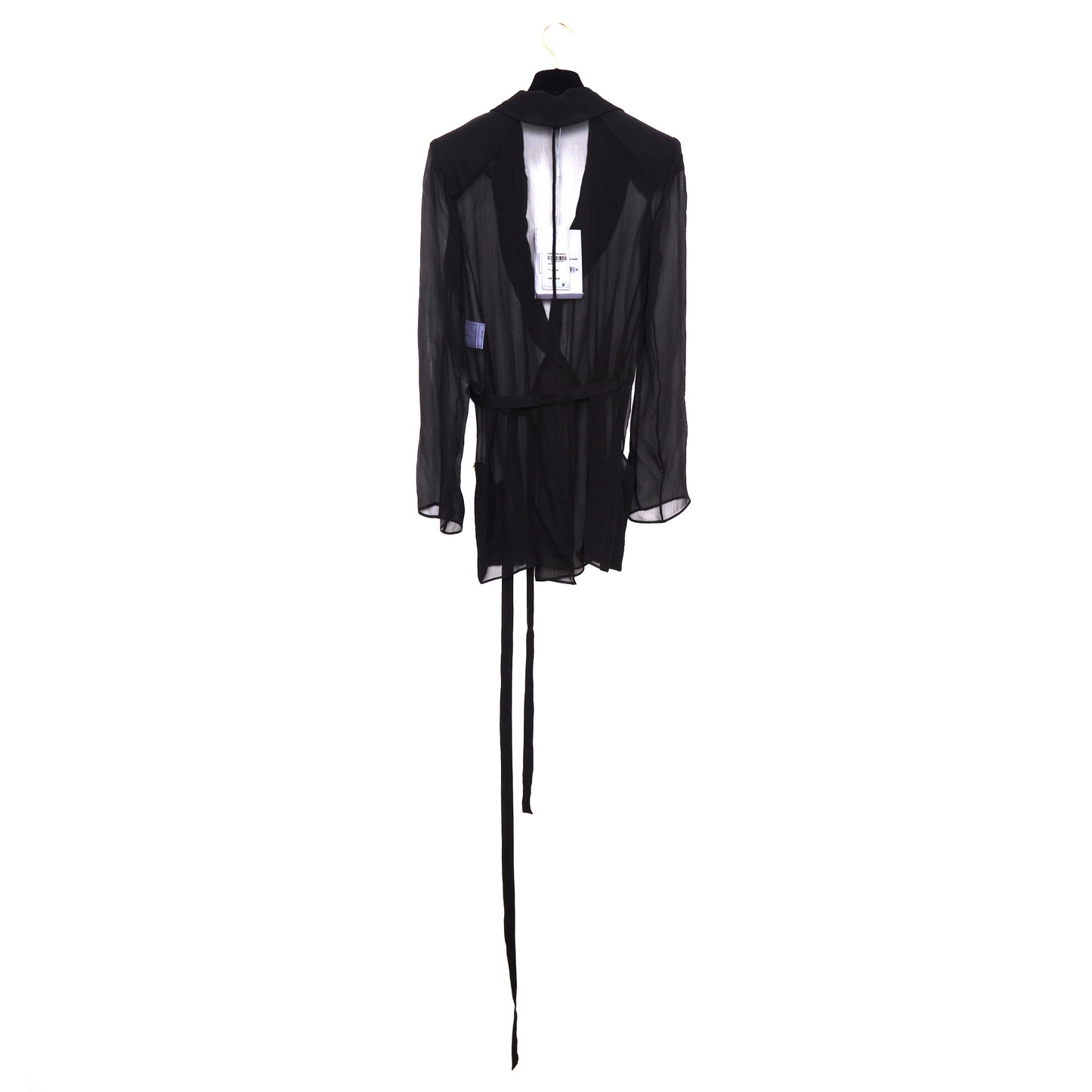 CHANEL Sheer Black Blouse&nbsp;