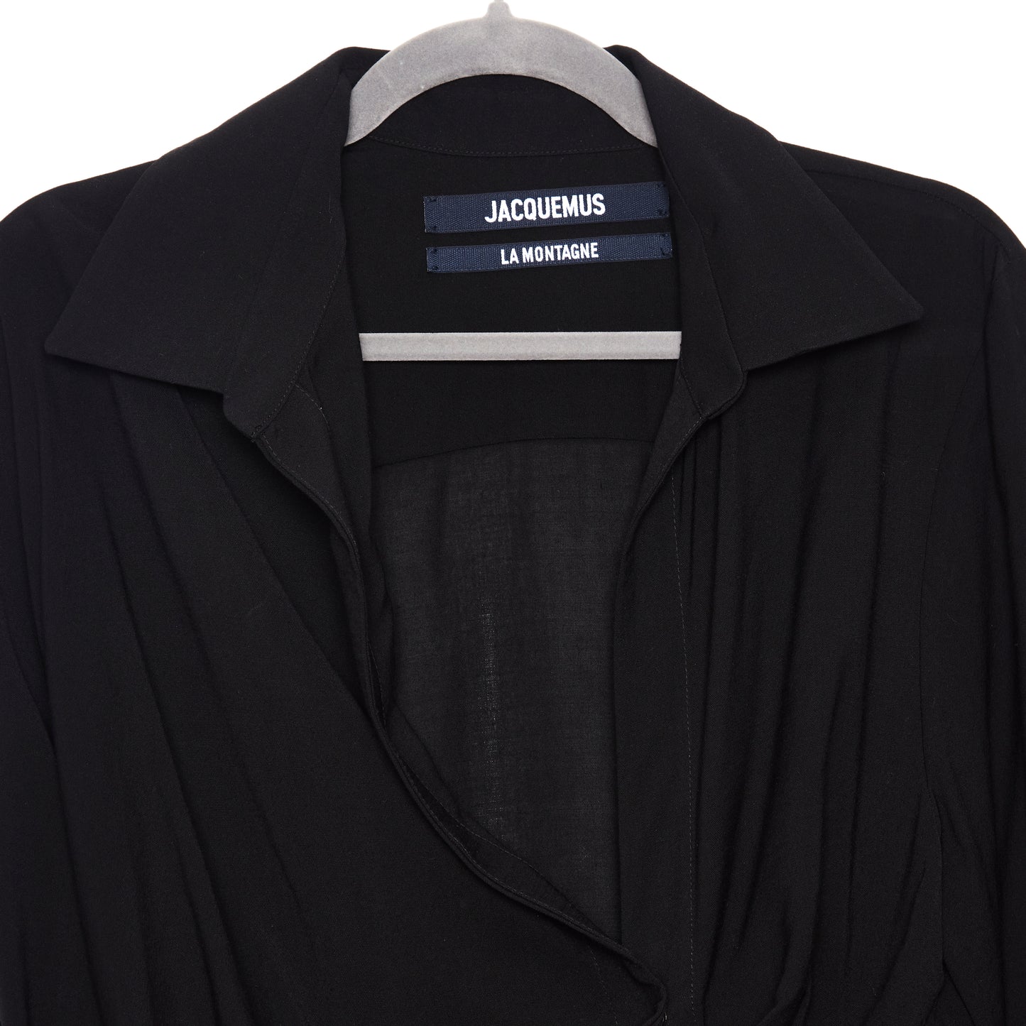 JACQUEMUS La Robe Bahia draped minidress 36