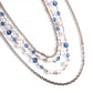 CHANEL Large Blue/White Crystal Necklace