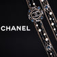 CHANEL Large Blue/White Crystal Necklace