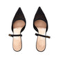 DIOR Capture Black Stiletto Mules
