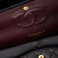 CHANEL Cla ssic Flap Medium Black Lambskin Leather Gold Hardware
