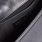 CHANEL Black Lambskin Quilted Old Medium Boy Flap Bag