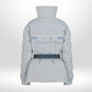 DIOR Alps Belted Blue Puffer Monogram Ski Jacket Sz 38