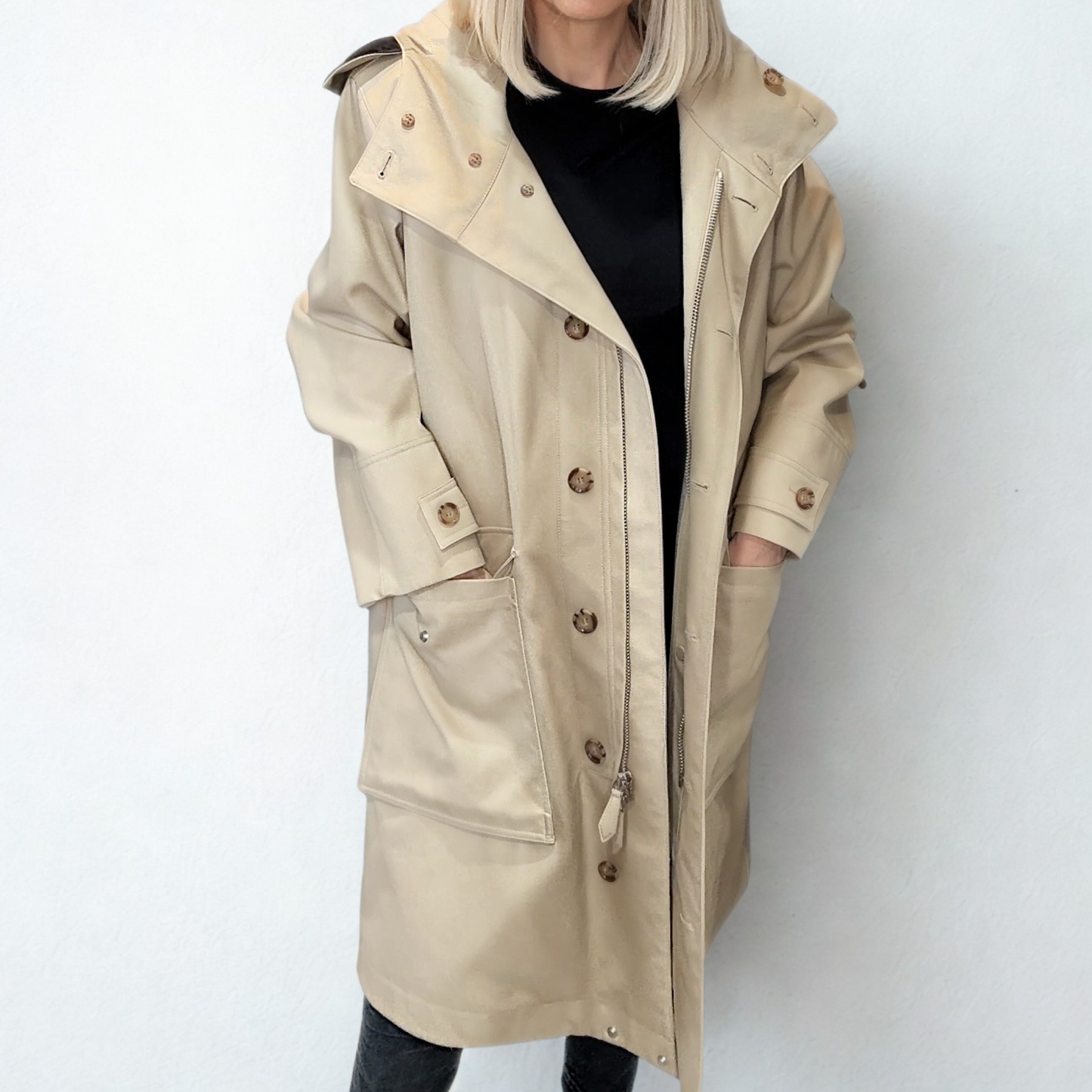 BURBERRY Beige Coat Size 10